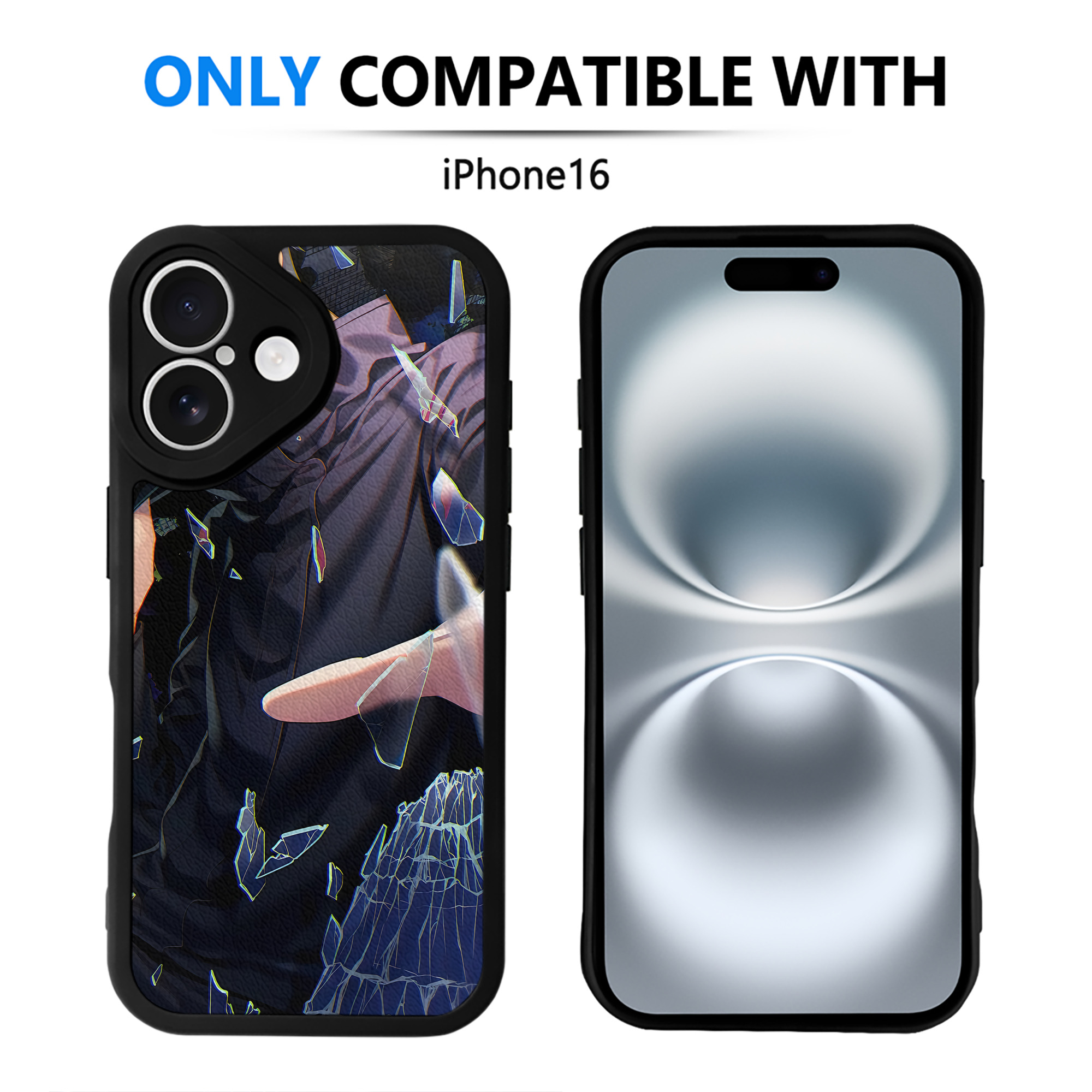 （画像用） 呪術廻戦 Jujutsu Kaisen 【iPhone 16シリーズ対応】シリコンスマホケース（レザー調） 材質：シリコン